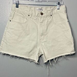 Cotton On High Waist Off-White‎ Shorts